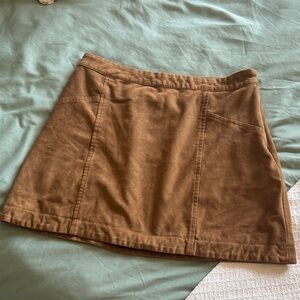 Abercrombie & Fitch faux suede Mini Skirt